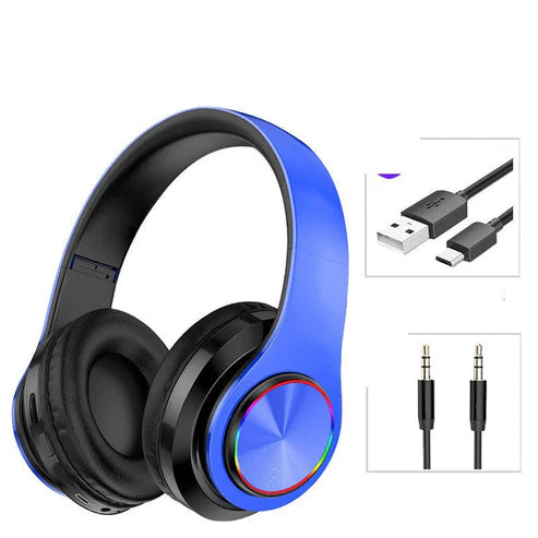 LED Wireless Bluetooth Headphones