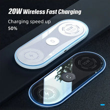 Flat 3-in-1 Wireless Charger  Ambient Light